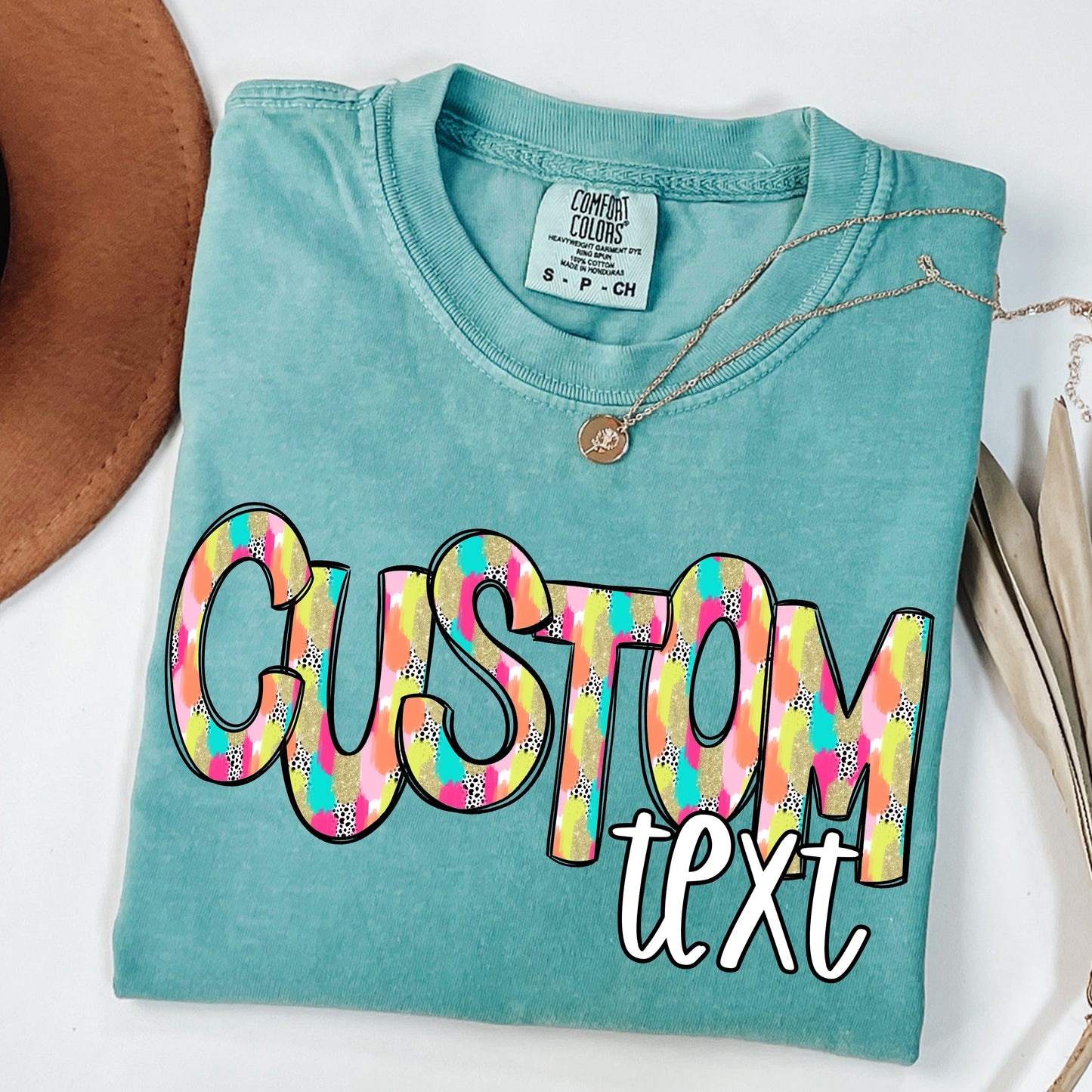 Summer Splash Alpha - Custom Text DTF Print