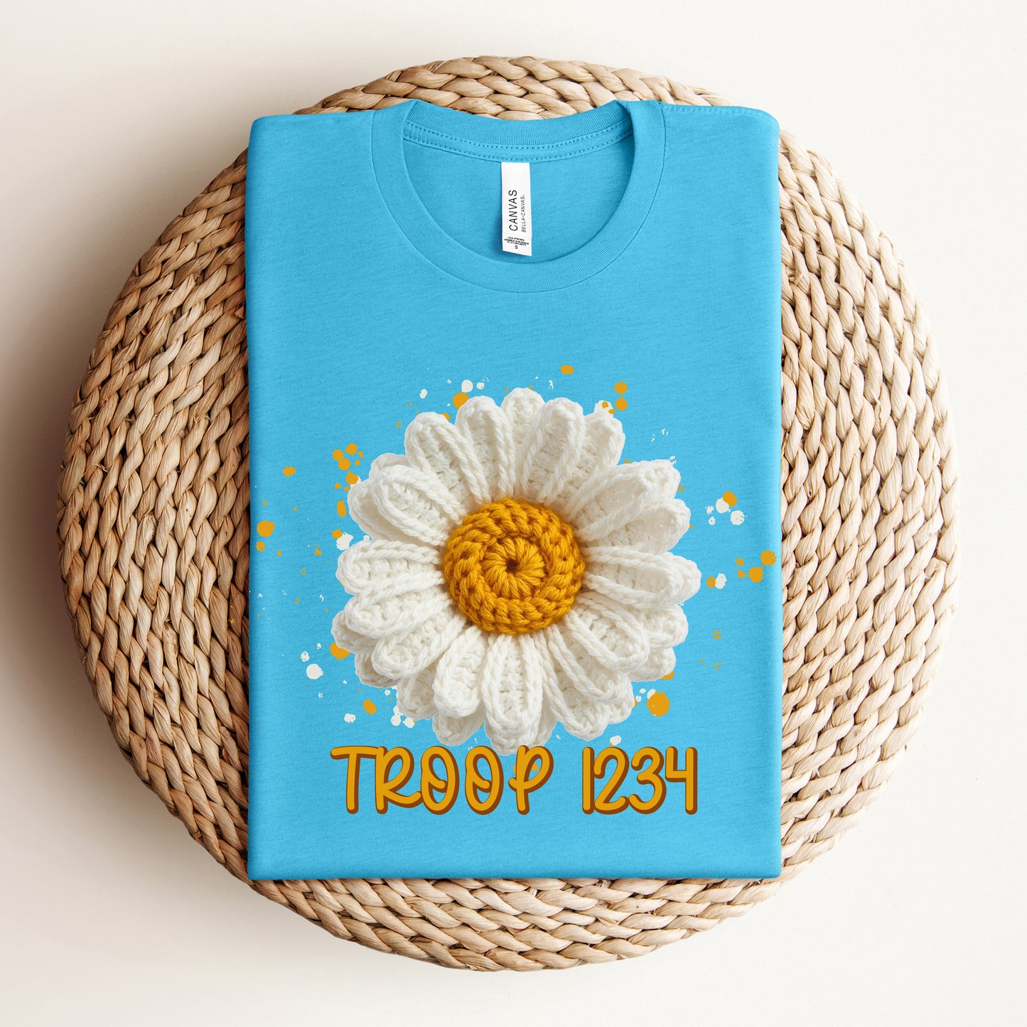 Daisy Yarn DTF Print