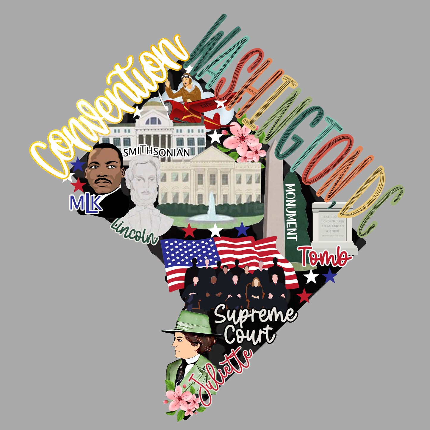 Washington, DC Convention DTF Print