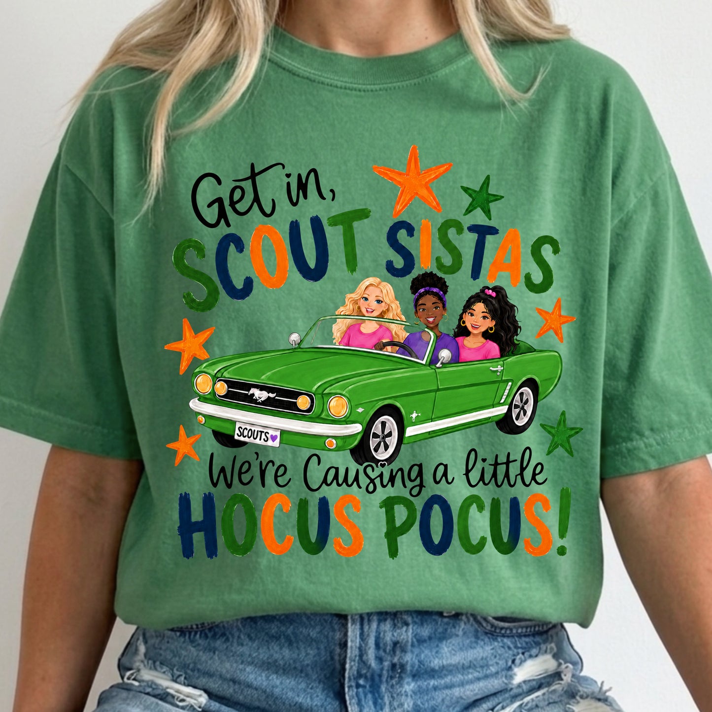 Get In Scout Sistas We're Causing A Little Hocus Pocus DTF Transfer