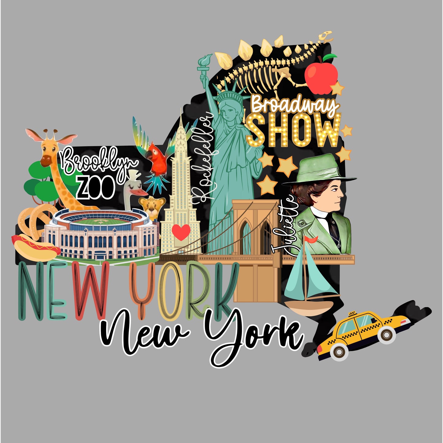 New York Tour DTF Print