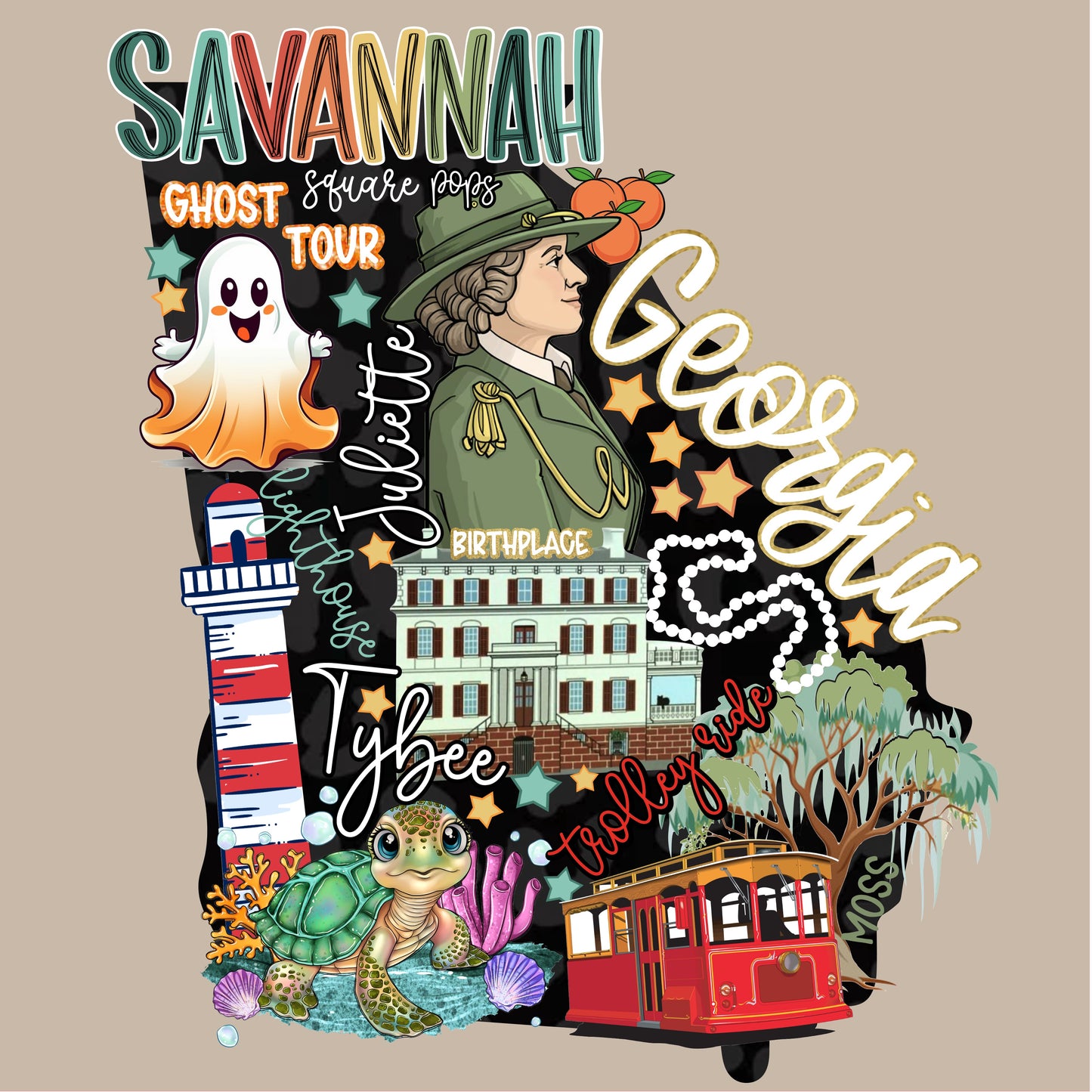 Savannah Tour DTF Print