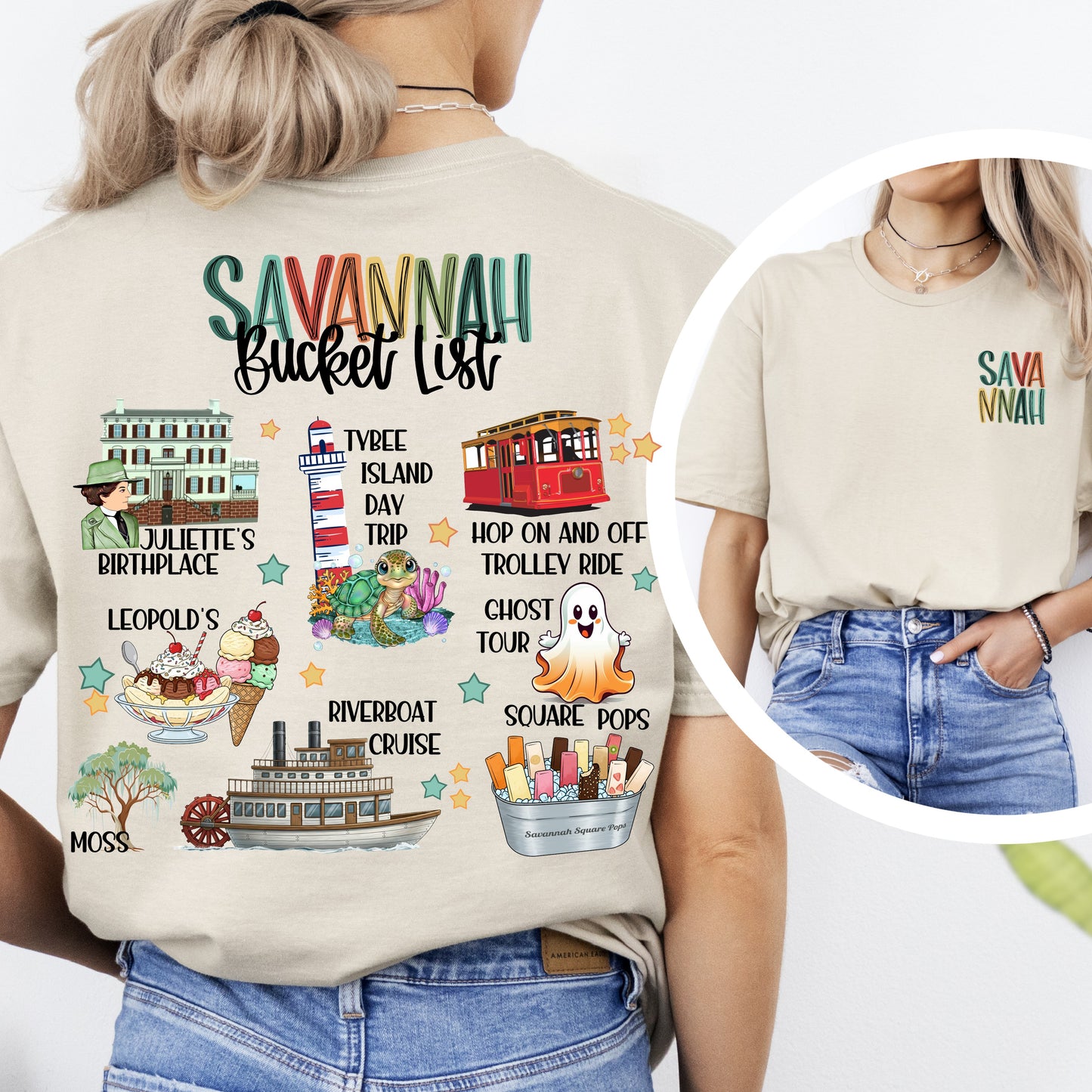 Savannah Bucket List DTF Print