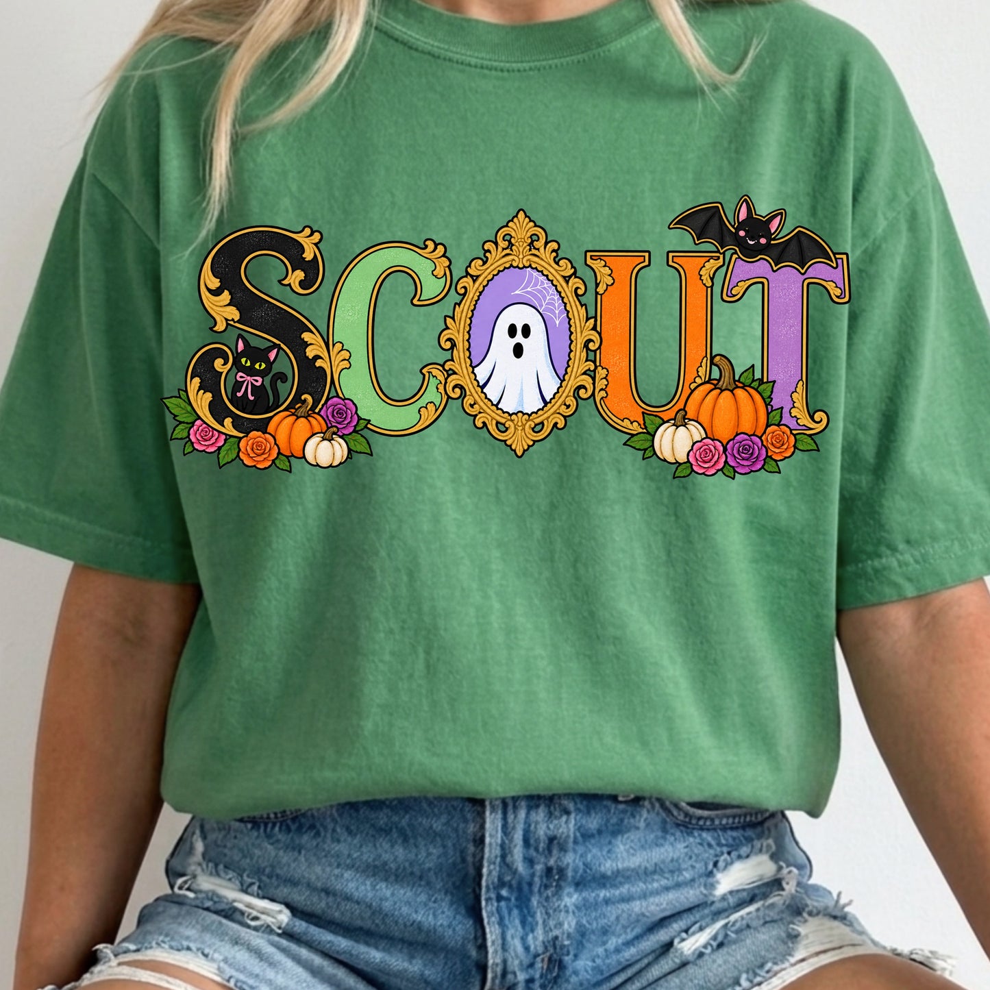 Scout With Ghost Frame DTF Print Transfer