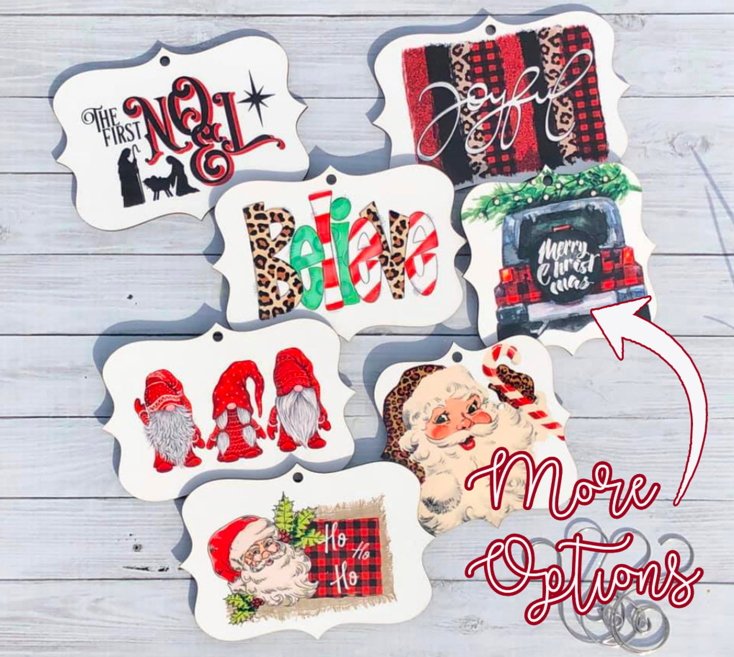 Believe ornament / leopard print ornament / ceramic ornament / Christmas ornament / Christmas decor