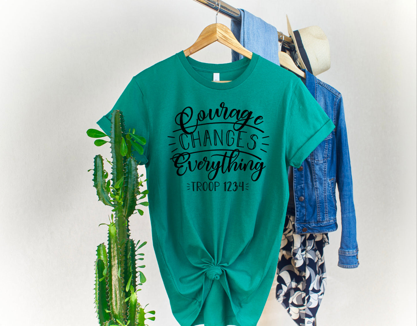 Courage Changes Everything Scout Troop Shirt / Courage Changes Everything Troop Shirt / Courageous Troop Shirt / Scout Troop Shirt