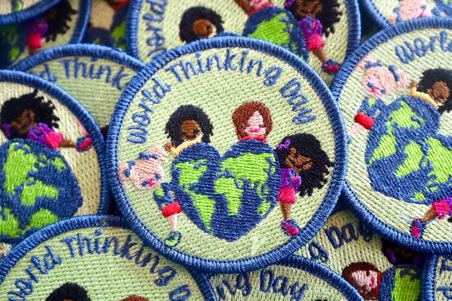 Inclusive World Thinking Day Fun Patch / Girl Scout World Thinking Day Fun Patch / World Thinking Day Patch / WTD Patch
