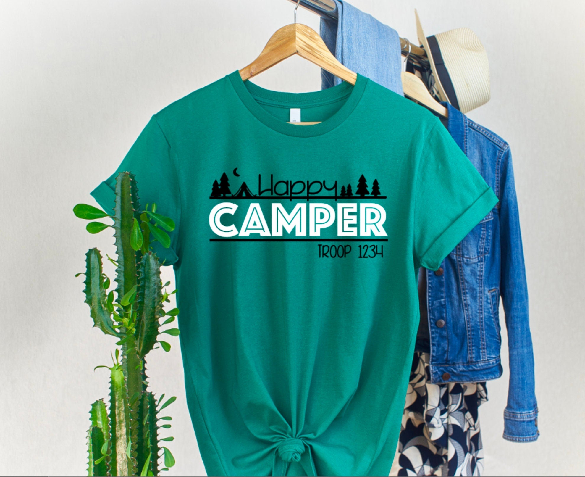 Happy Camper Scout Troop Shirt / Scout Camping Shirt / Happy Camper Shirt /  Scout Camp Shirt / Troop Camp Shirt