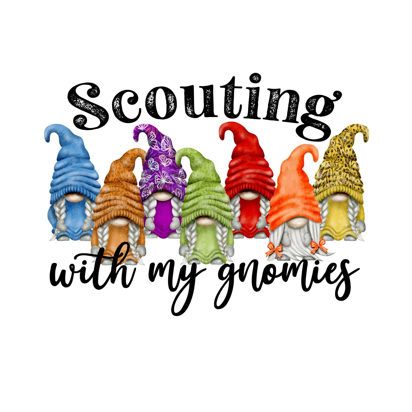 Scouting With My Gnomies DTF Transfer