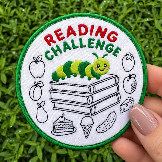 Caterpillar Reading Challenge Patch