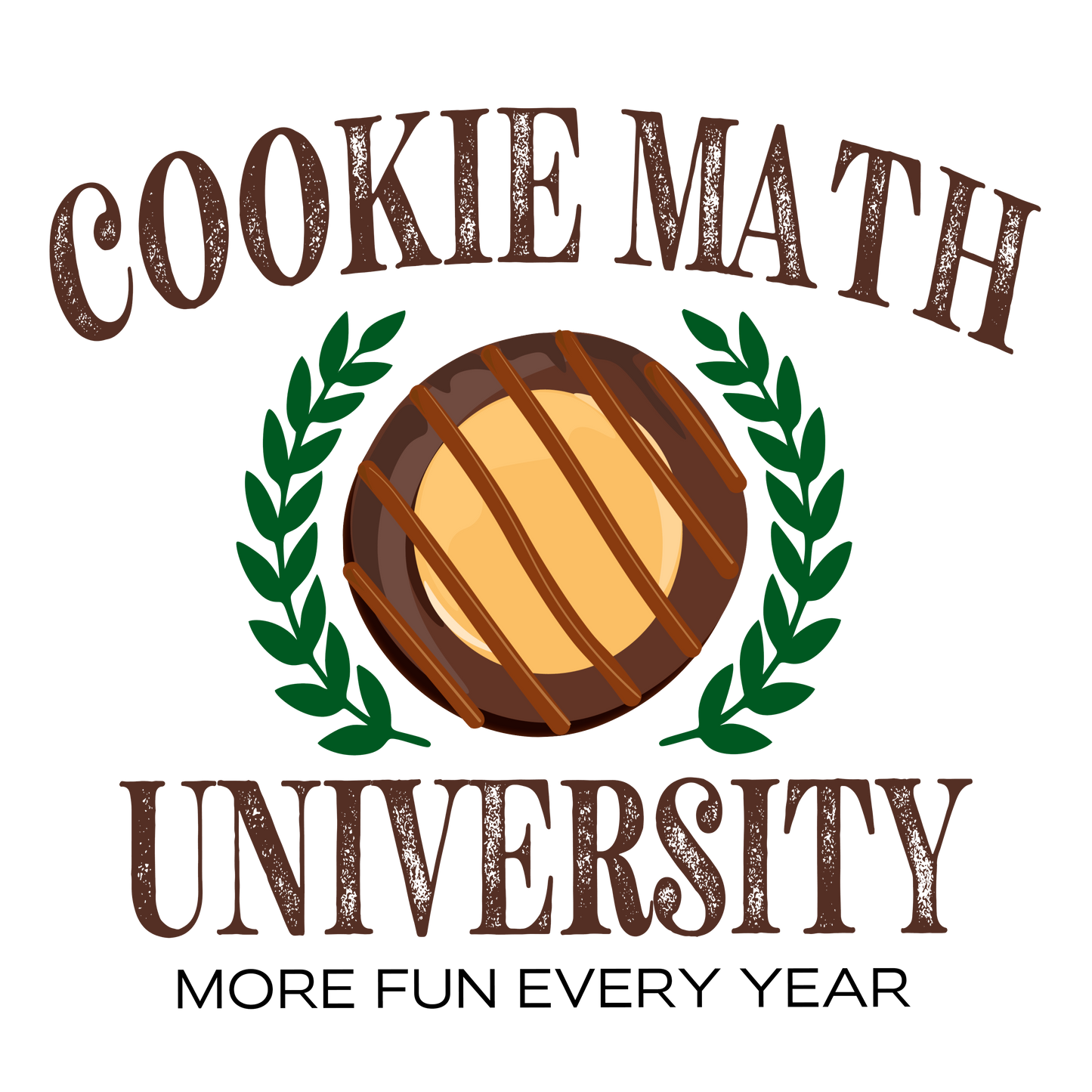 Cookie Math University DTF Transfer