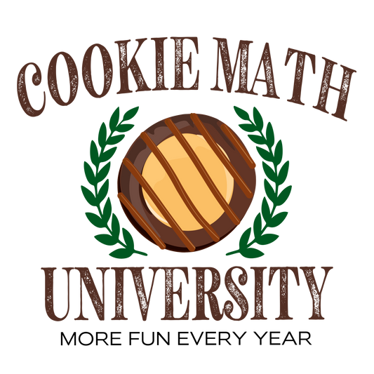 Cookie Math University DTF Transfer