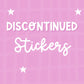 Discontinued Products - Stickers