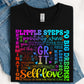 Colorful GRIT Adjective DTF Print