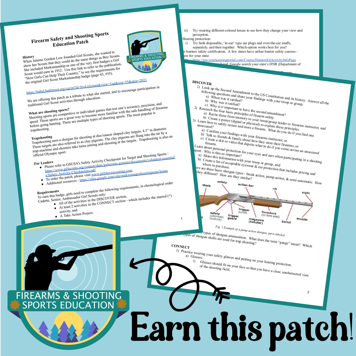 Firearm Safety & Shooting Sport Education Patch