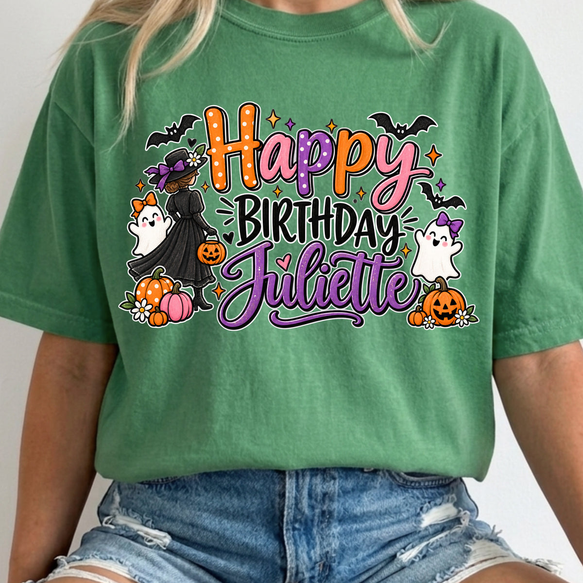Happy Birthday Juliette Themed DTF Prints