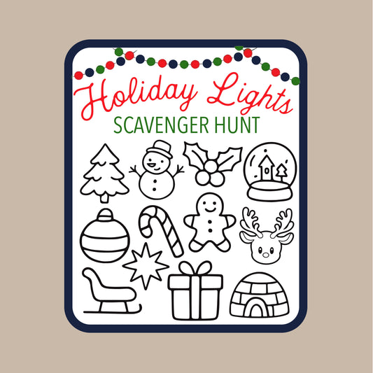 Holiday Lights Scavenger Hunt Patch