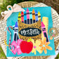 Leopard Crayon Nameplate DTF Transfer
