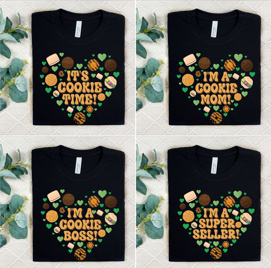 Cookie Heart Graphics DTF Prints