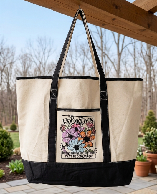 Volunteers Plant Seeds Tote Bag