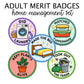 Adult Merit Badges - Fun Life Events Only