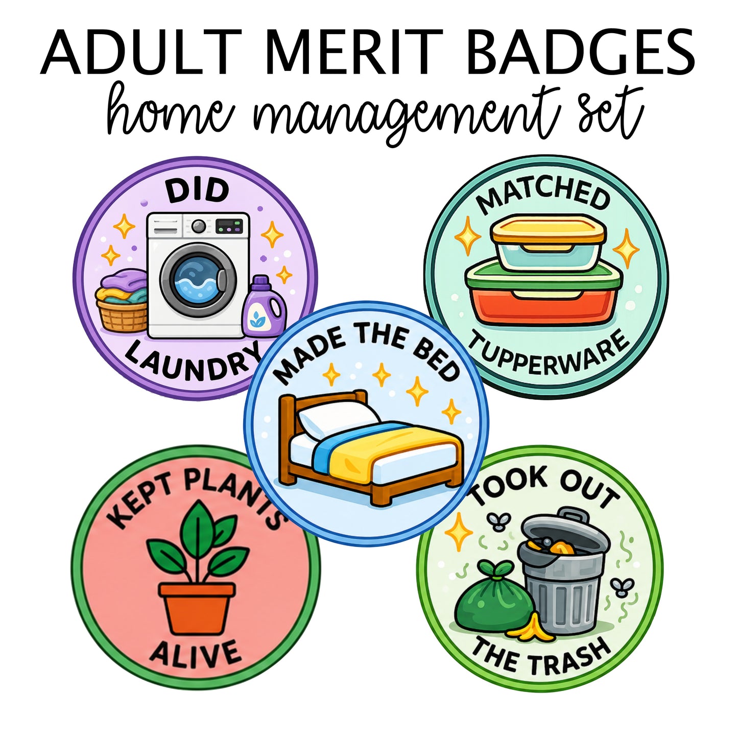 Adult Merit Badges - Fun Life Events Only