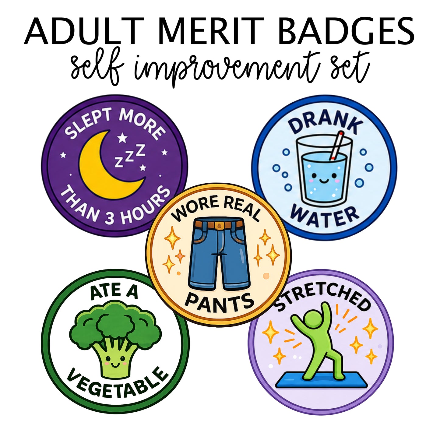 Adult Merit Badges - Fun Life Events Only