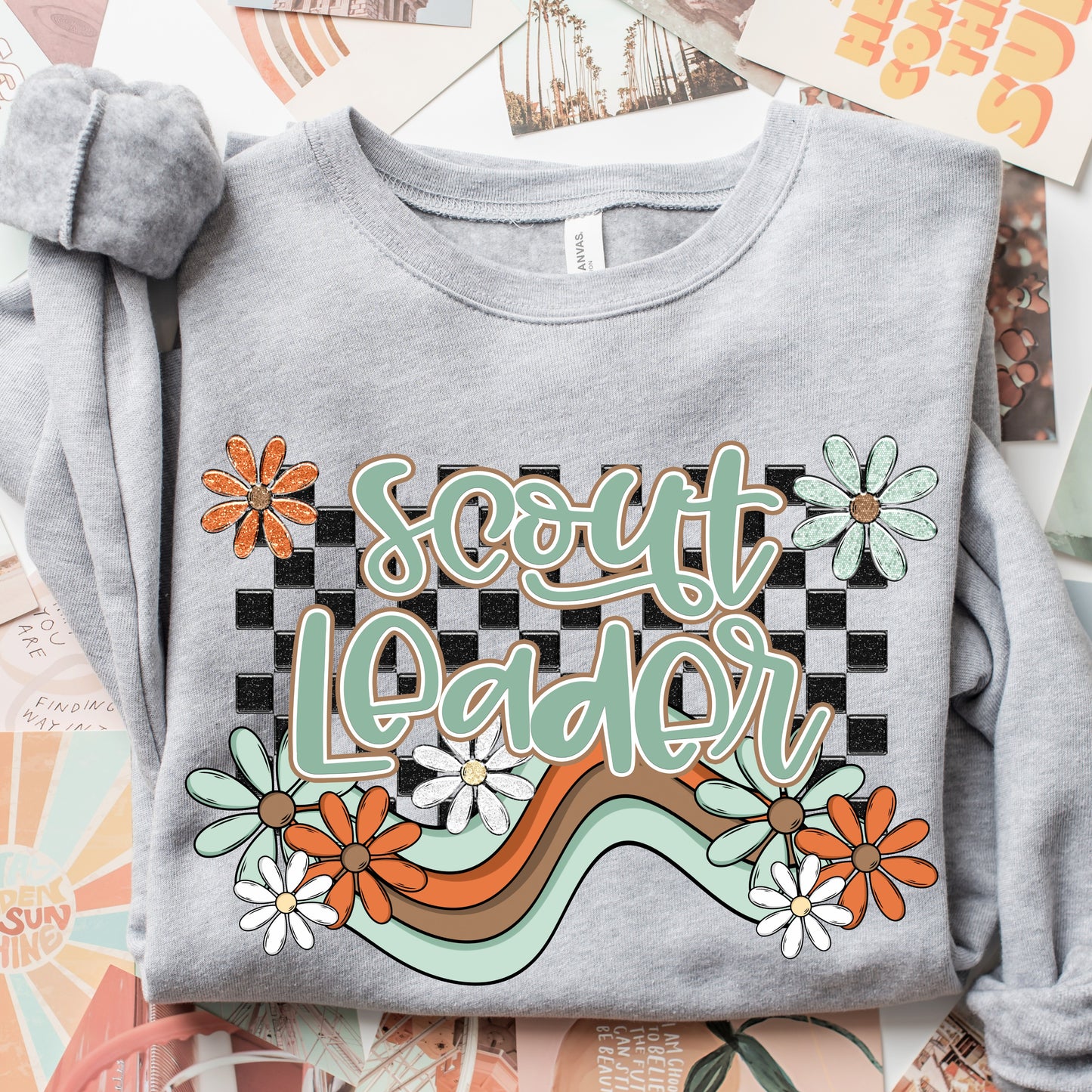 Boho Wavy Design Sweatshirt