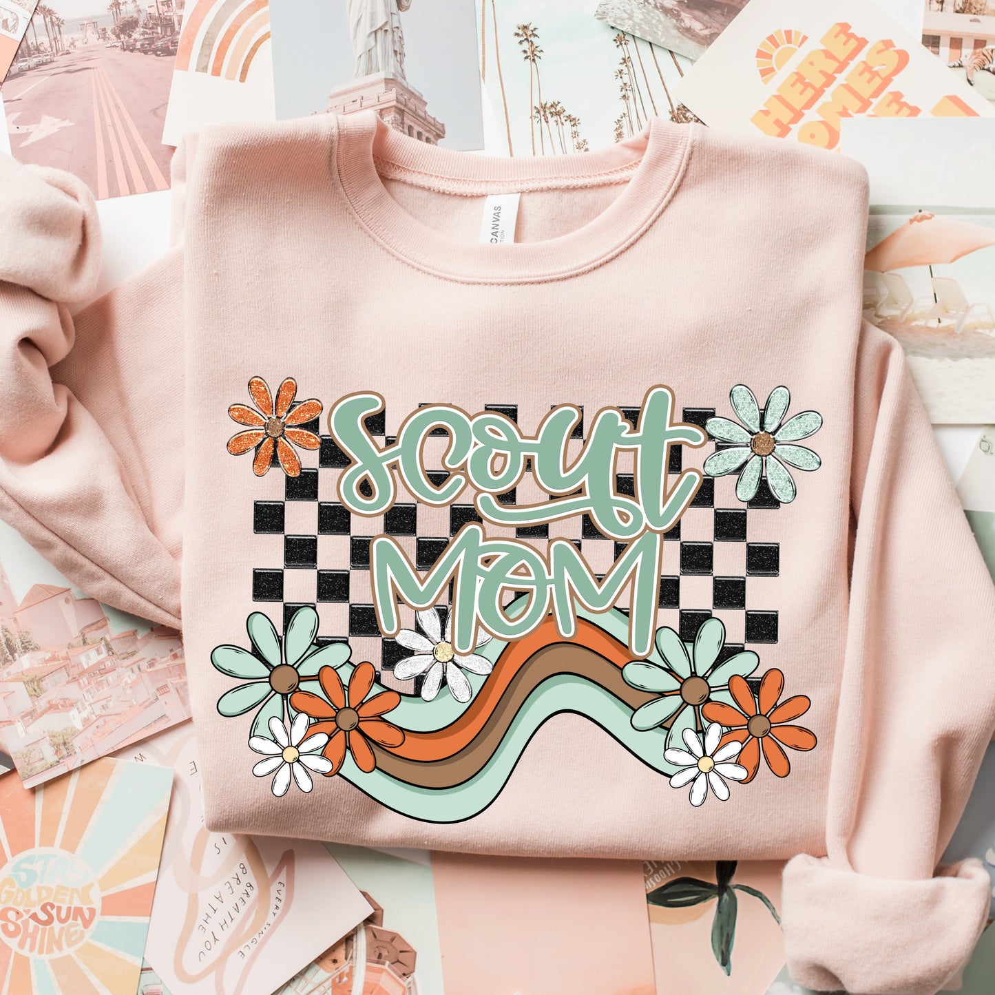 Boho Wavy Design Sweatshirt