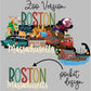 Boston Tour DTF Print