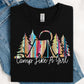 Painted Tent Camping DTF Print