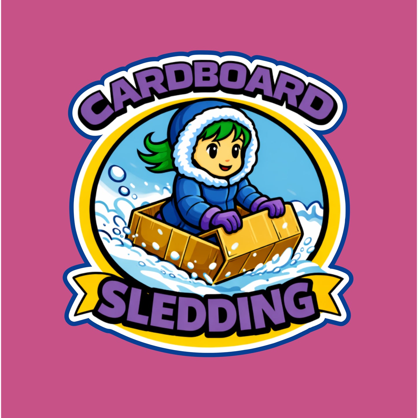 Cardboard Sledding