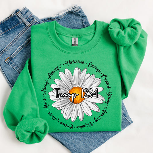 Flower Adjective Circle DTF Print