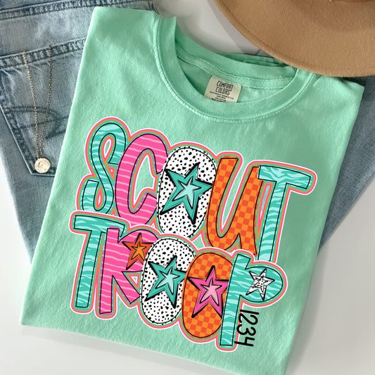 Doodle Stars Scout Troop / Scout Leader DTF Prints