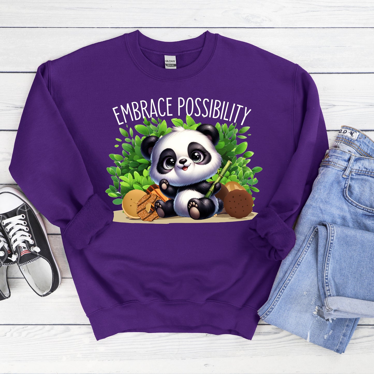 Embrace Possibility Panda DTF Print