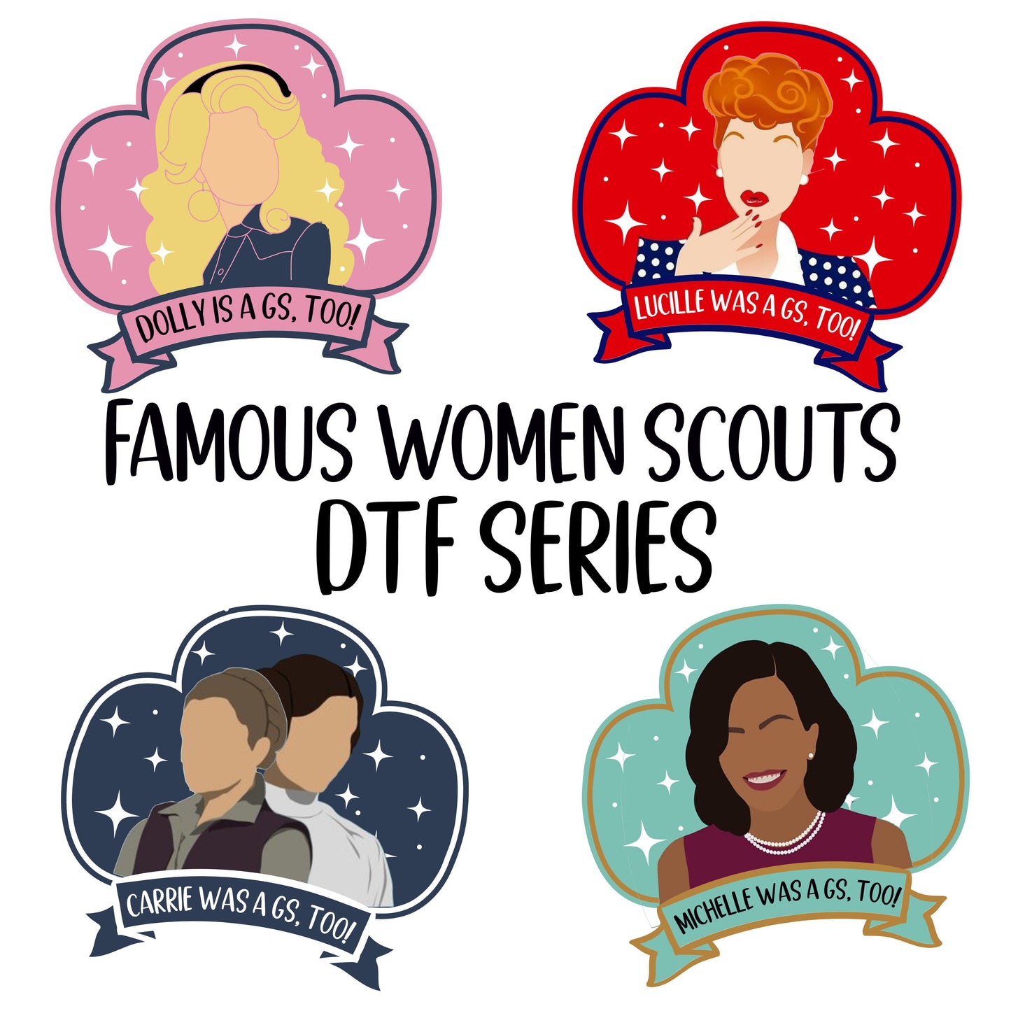 Famous Women Scouts DTF Print