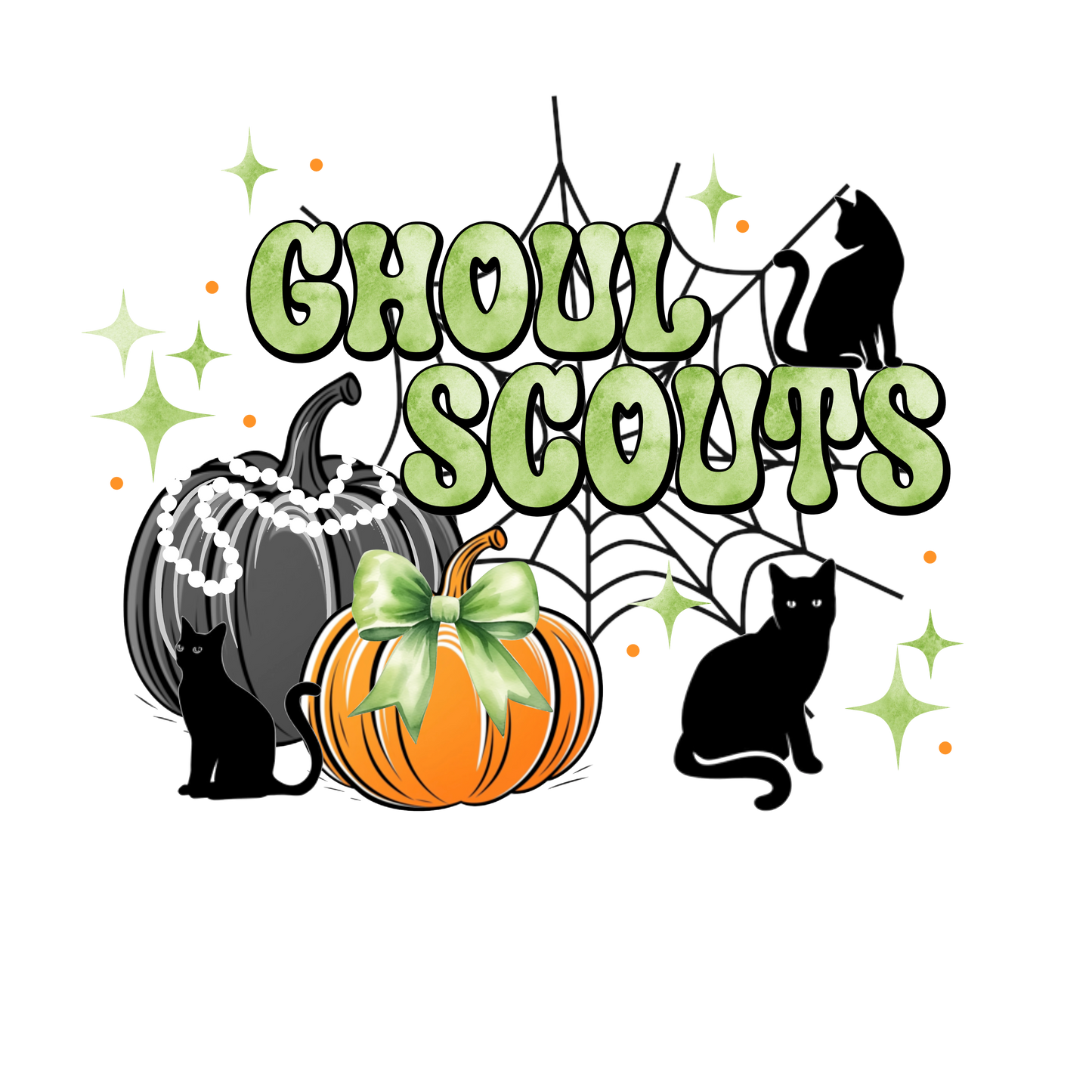 Ghoul Scouts With Cats DTF Transfer