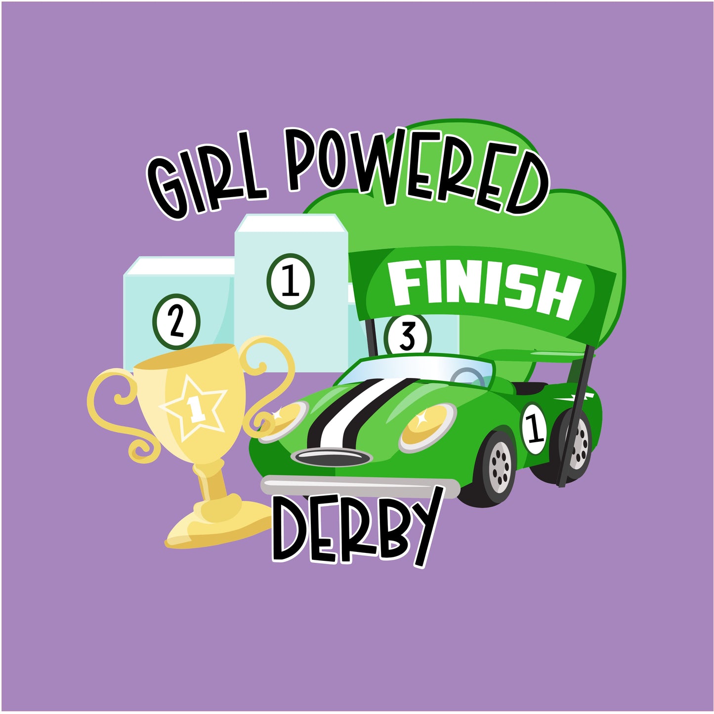 Girl Powered Derby DTF Transfers