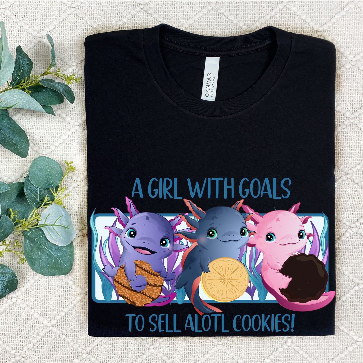 A Girl With Goals To Sell Alotl Cookies