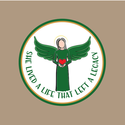 She Lived A Life - Green Angel Patch