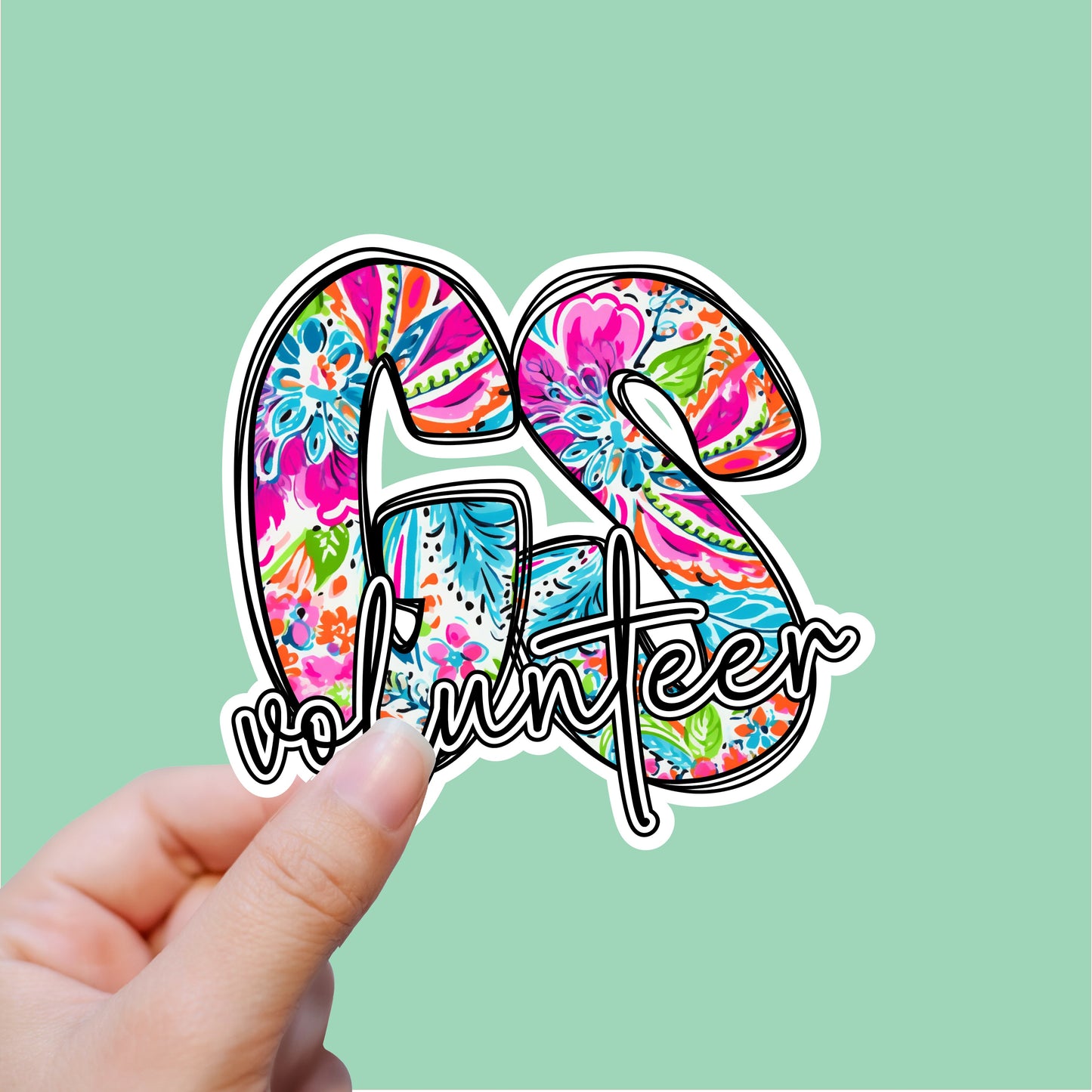 GS Floral Sticker (Three Options)