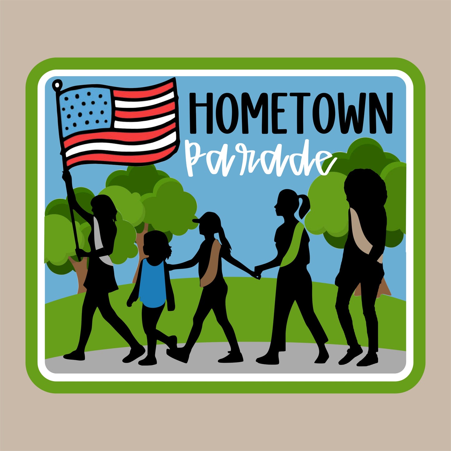 Hometown Parade Patch And Rockers