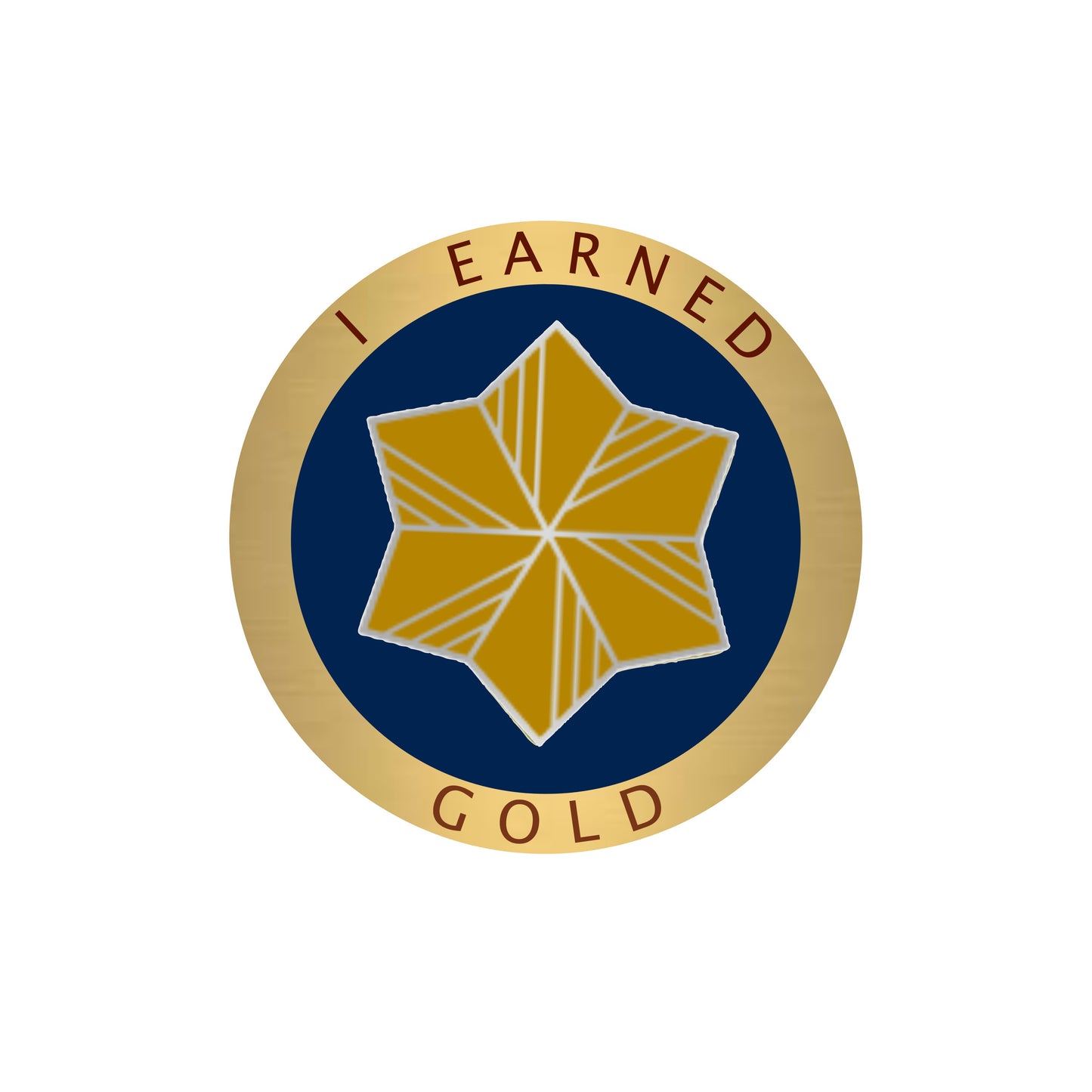 I Earned Gold Pin