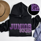 Faux Sequin and Embroidery Scout Squad Hoodie