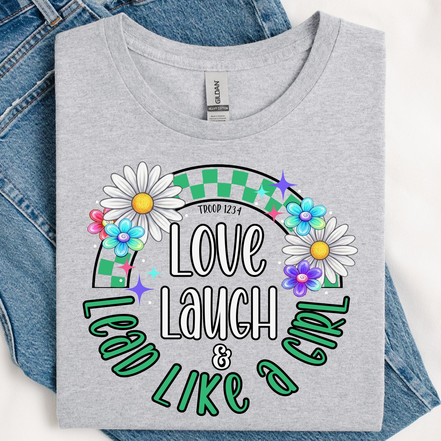 Love Laugh Lead Like A Girl DTF Print