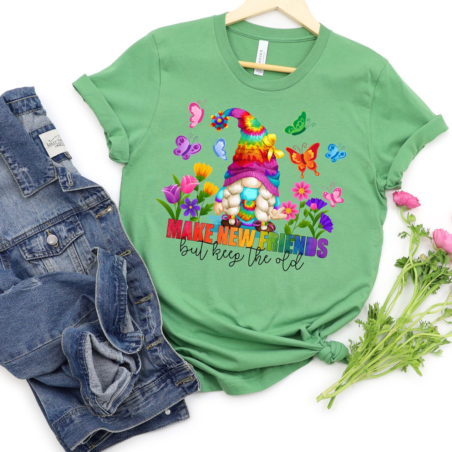 Make New Friends Groovy Gnome Shirt