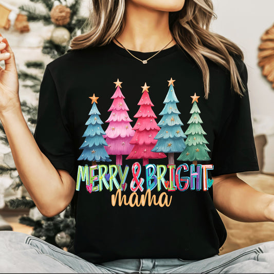 Merry & Bright Cheery Font DTF Transfer