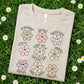 Pastel Retro Flower Smile Adjective Scout Troop DTF Print