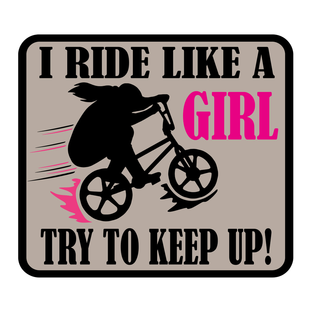 Ride Like A Girl Fun Patch