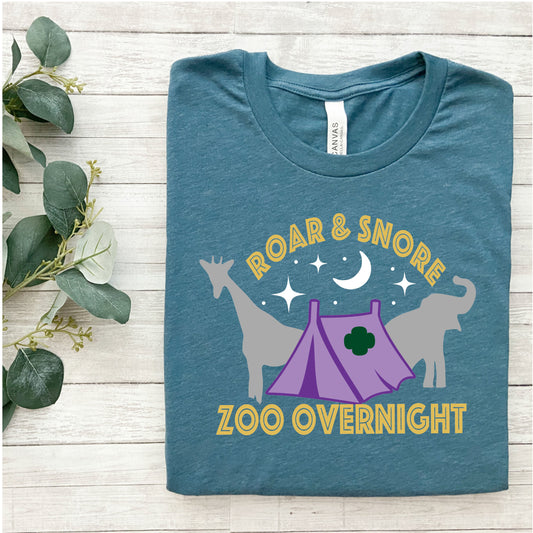 Roar & Snore Zoo Overnight DTF Transfer